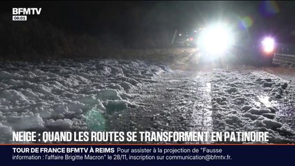 Doubs, Orne...la galère sur les routes à cause des chutes de neige