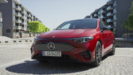 Mercedes-Benz CLA with EQ Technology - MANUFAKTUR Design Preview in Patagonia Red Metallic