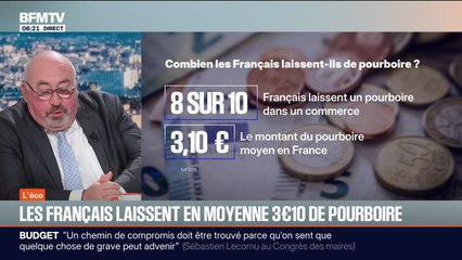BFM Conso : Les Français laissent en moyenne 3,10 euros de pourboire - 21/11