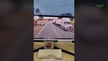 Dashcam shows terrifying near miss on WA road