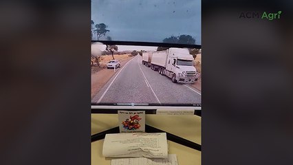 Dashcam shows terrifying near miss on WA road