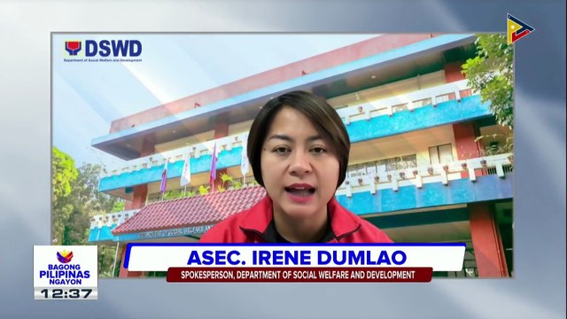 Panayam kay DSWD Spokeperson Asec. Irene Dumlao ukol sa update sa pamamahagi ng tulong ng DSWD sa mga naapektuhan ng Bagyong #TinoPH at Bagyong #UwanPH