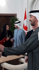 UAE President turns photographer for Carney's visit