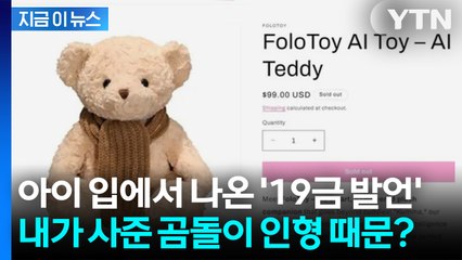 노골적인 19금 발언에 '부모 경악'... 아동용 AI 곰인형 전량 회수 [지금이뉴스] / YTN