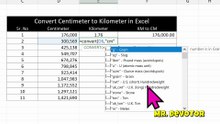 Excel Tips: Convert Centimeters into Kilometers in Seconds