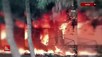 Hatay'da madde bağımlısı arkadaşına kızdı çadırı yaktı