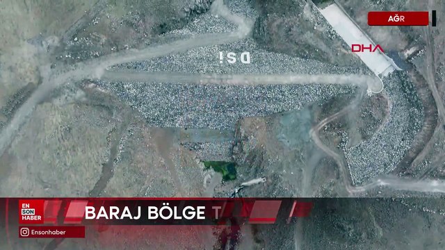 Ağrı Taşlıçay Derecek Barajı'nda su tutulmaya başlandı