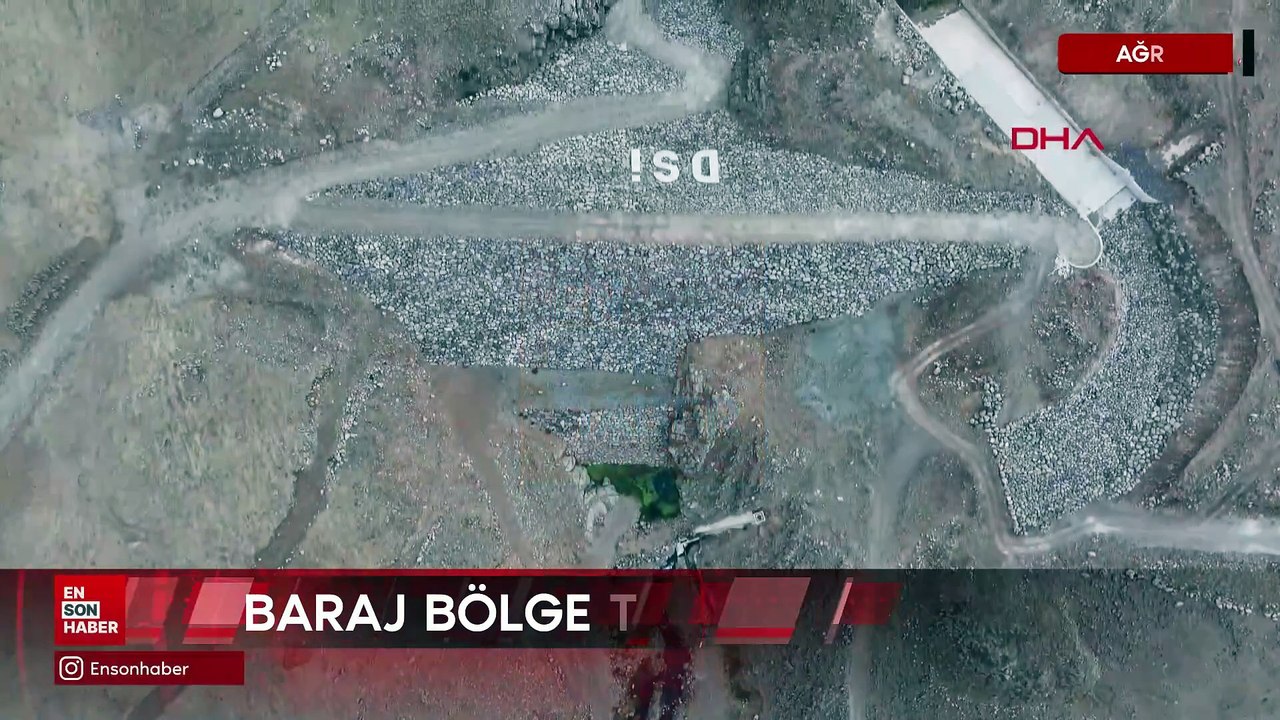 Ağrı Taşlıçay Derecek Barajı'nda su tutulmaya başlandı