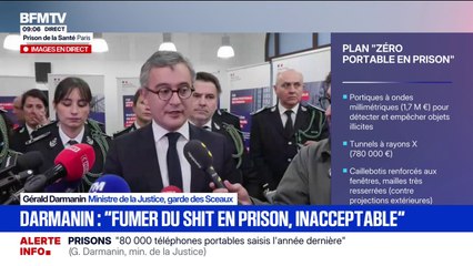 "Fumer du shit en prison, c'est tout à fait inacceptable', souligne Gérald Darmanin