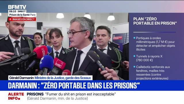 Prisons: Depuis onze mois, on a réussi à changer beaucoup de choses , se félicite Gérald Darmanin