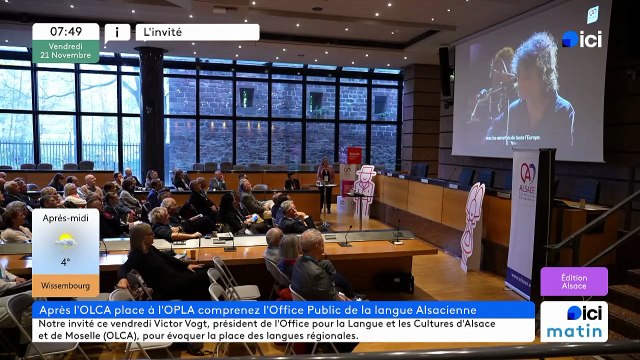 Création de l'OPLA : Nos langues ont besoin d'outils fédérateurs , estime le défenseur de l'Alsacien Victor Vogt
