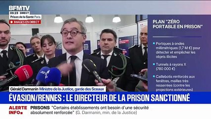 Évasion à Rennes: "Les consignes du ministre n'ont pas été respectées (...) Ce chef d'établissement ne peut pas rester en responsabilité", affirme Gérald Darmanin