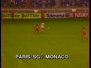 PARIS SG  - MONACO - 1983 - SAISON 1983/1984 -