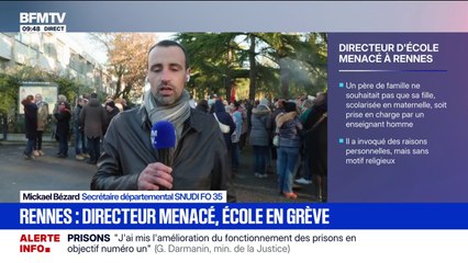 Directeur d'école menacé de mort à Rennes: "La réaction des parents relève d'une "école à la carte", selon Mickael Bézard secrétaire départemental SNUDI FO