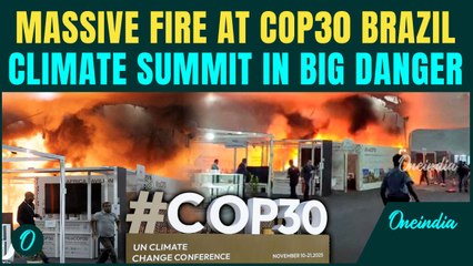 COP30 FIRE DISTURBING VIDEO: Massive Fire FORCES EVACUATION Of Thousands In World Climate Summit