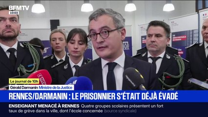 Evasion d'un détenu à Rennes: le directeur de la prison démis de ses fonctions, "le prisonnier s'était déjà évadé" par le passé