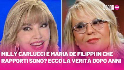 Milly Carlucci e Maria De Filippi in che rapporti sono Ecco la verità dopo anni