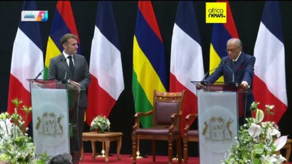 Macron begins Africa tour with landmark Mauritius visit