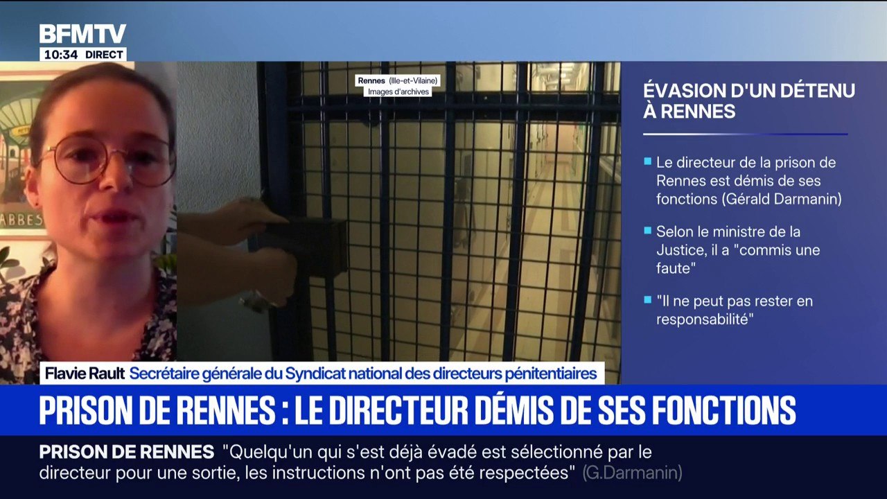 Mise à pied d'un directeur de prison à Rennes: "Nous sommes profondément choqués", déclare la secrétaire générale du Syndicat national des directeurs pénitentiaires