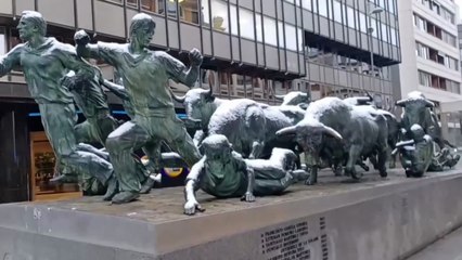 Nieve en Pamplona, a 21 de noviembre de 2025