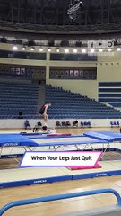 He Got Stuck Mid-Air?! Trampoline Fail Shocks Gymnastics Team!|| Heartsome 💖