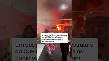 Vídeo mostra momento que pavilhão começa a pegar fogo na COP30