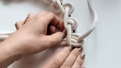 DIY decor: Artist wraps circular wire with intricate knots