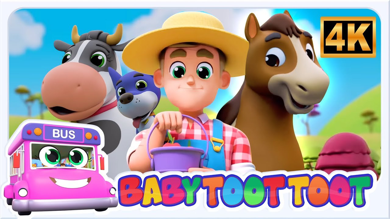 Old MacDonald Had a Farm | Kids TV Nursery Rhymes & Baby Songs | Animal Sounds for Kids