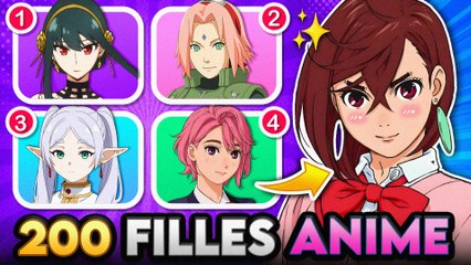 👧 DEVINE L’ANIME avec 4 PERSONNAGES FÉMININS ! 🔥 | Quiz Anime Ultra Fun 🎮