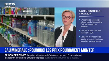 "On incite à stopper l'usage unique des bouteilles": Véronique Riotton, députée "Ensemble", évoque l'amendement visant  à rehausser leur taux de TVA