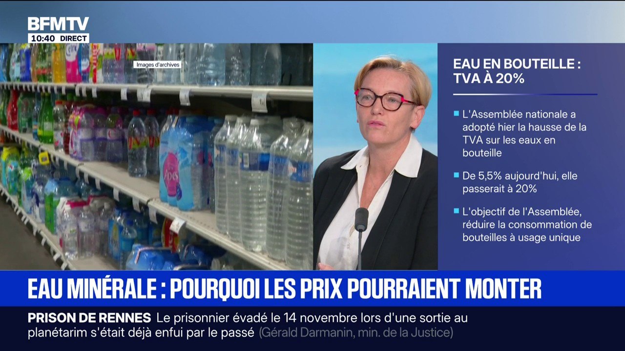 "On incite à stopper l'usage unique des bouteilles": Véronique Riotton, députée "Ensemble", évoque l'amendement visant  à rehausser leur taux de TVA