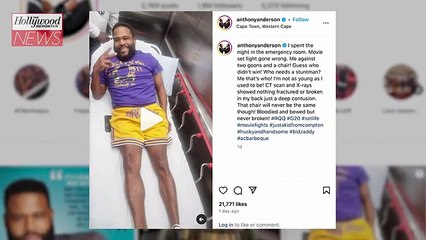 Anthony Anderson Rushed to the Emergency Room After "Movie Set Fight Gone Wrong" | THR News Video