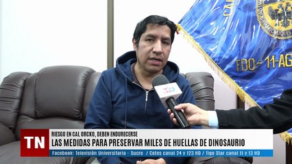 MEDIDAS DE PROTECCIÓN PARA PRESERVAR LAS HUELLAS DE DINOSAURIO