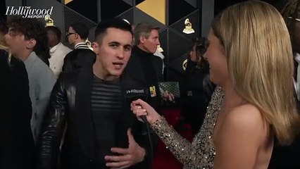 Chris Olsen Shares Excitement for "Reputation (Taylor's Version)" at the 2024 Grammys | THR Video