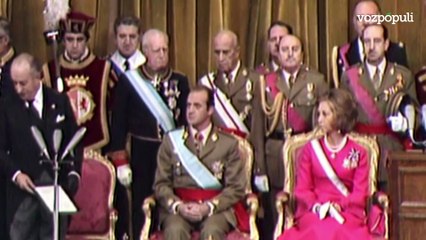 El acto de coronación del Rey Juan Carlos