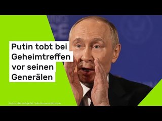 Wladimir Putin: Kremlchef tobt bei Geheimtreffen vor seinen Generälen