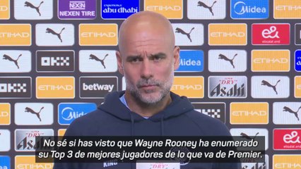 Guardiola evita la polémica con Rooney por no meter a Haaland entre su top 3