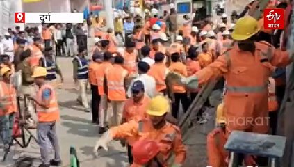 भिलाई में यात्री ट्रेन हुई डिरेल, बोगी में आग भी लगी, रेस्क्यू ऑपरेशन के बाद पता चला ये मॉकड्रिल थी