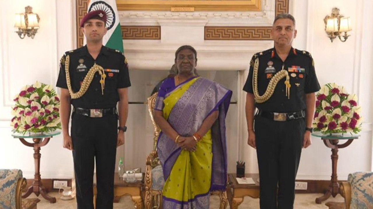 President Droupadi Murmu के ADC Major Rishabh Singh Sambhyal कौन है, Speech Video Viral...