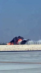Watch: Indian jet crashes at Dubai Airshow 2025