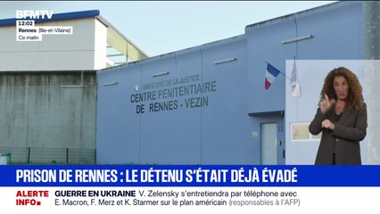 Évasion à Rennes: le détenu s'était déjà évadé lors d'une permission de sortir en 2024