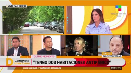 Baby Etchecopar reveló que tiene dos habitaciones blindadas en su casa