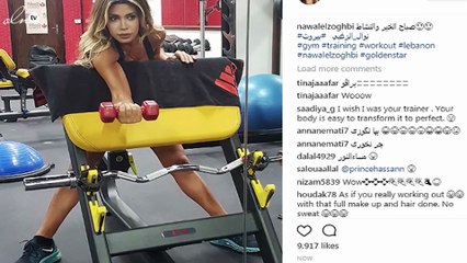نوال الزغبي تشعل الانستغرام بصورتها من داخل صالة الرياضة