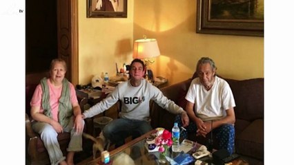 أحمد الفيشاوي بصحبة والديه ويفاجئ الجمهور بتصميم حمّام السباحة