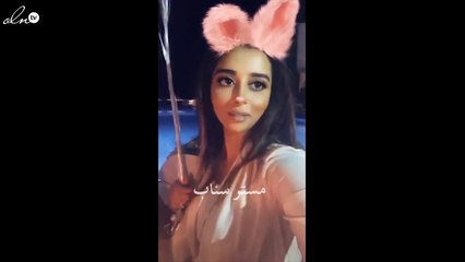 زوج بلقيس فتحي يفاجئها بحفل عيد ميلادها بجوار حمّام السباحة