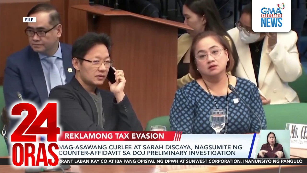 Mag-asawang Curlee at Sarah Discaya, nagsumite ng counter-affidavit sa DOJ preliminary investigation | 24 Oras