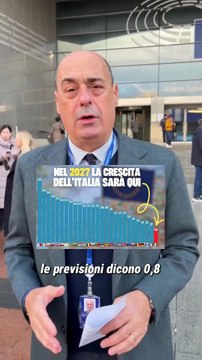 Zingaretti - L’Italia, con Giorgia Meloni, diventerà il Paese che crescerà meno in Europa (21.11.25)