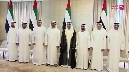 بالفيديو حضور اصحاب السمو محمد بن راشد ومحمد بن زايد والشيوخ لافراح المهيري والقرقاوي