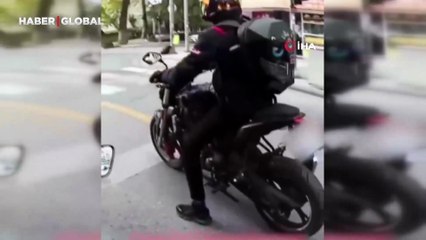 Uyanık sürücü yaptığı düzenekle plakasını böyle gizledi