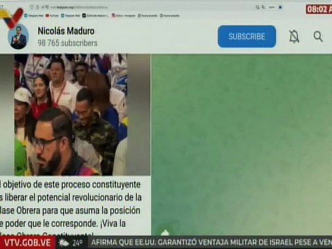 Pdte. Maduro destacó que el objetivo de la constituyente es liberar el potencial de la clase obrera